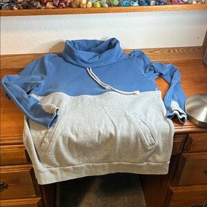 Nursing Queen Blue and Gray Hoodie